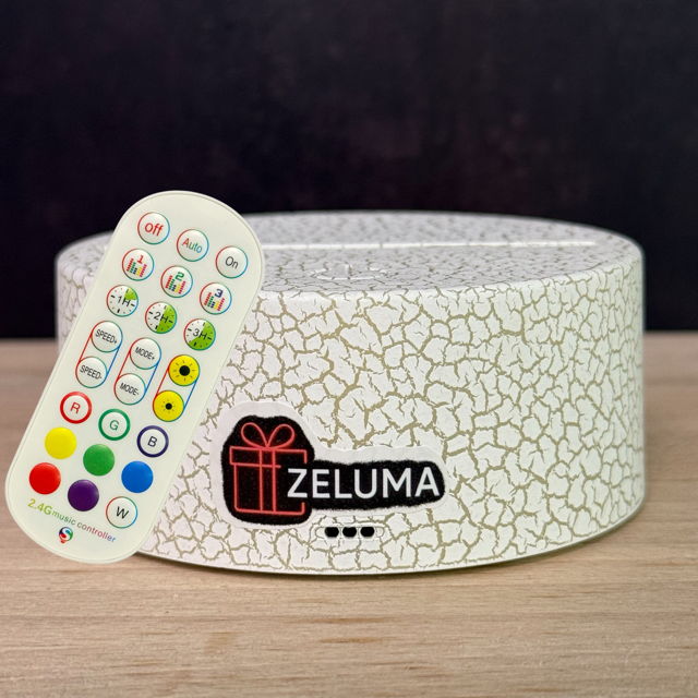 Alb Tigrat, 16 culori, 4 jocuri de lumini + telecomanda