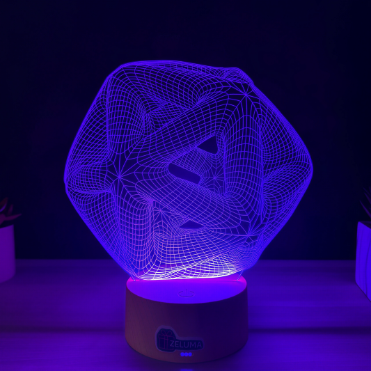 Lampa 3D Abstracta – Infinity Geometry