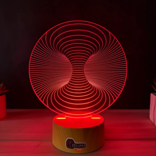 Lampa 3D Abstracta – Infinity Vortex