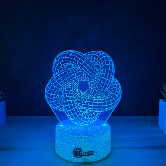 Lampa 3D Abstracta – Illusion Knot