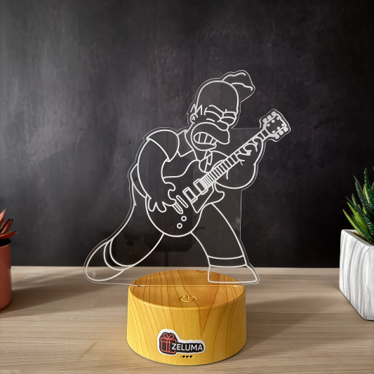 Lampa 3D Personalizata – Rock Star