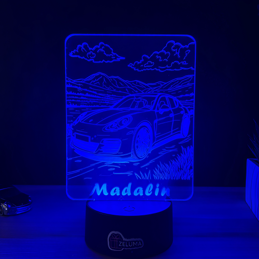 Lampa 3D Personalizata – Porsche Panamera