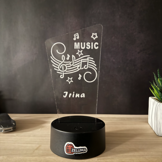 Lampa 3D Personalizata – Music Edition