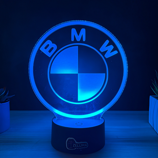 Lampa 3D cu Logo BMW – Editie Premium pentru Pasionati Auto