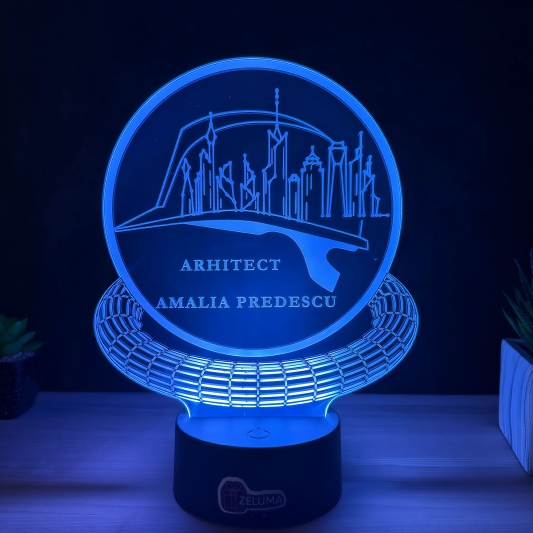 Lampa 3D Personalizata – Arhitect Edition
