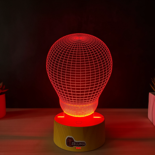 Lampa 3D cu Design Futuristic – Bulb Geometric