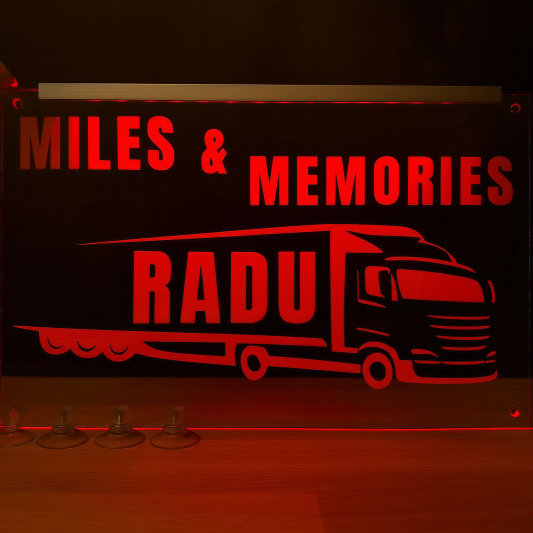 Placheta Tir 35 cm x 23 cm x 5mm cu 4 ventuze – Model Miles and Memories