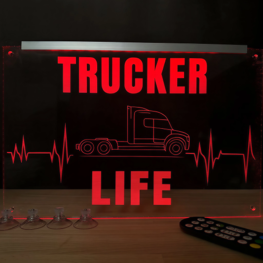 Placheta Tir 35 cm x 23 cm x 5mm cu 4 ventuze – Model Trucker Life