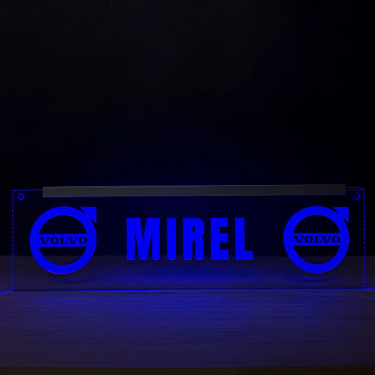 Placheta Tir 35 cm x 10 cm x 5mm cu 2 ventuze – Model Volvo