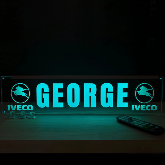 Placheta Tir 52 cm x 12 cm x 5mm cu 4 ventuze – Model Iveco