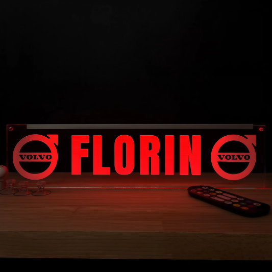 Placheta Tir 52 cm x 12 cm x 5mm cu 4 ventuze – Model Volvo