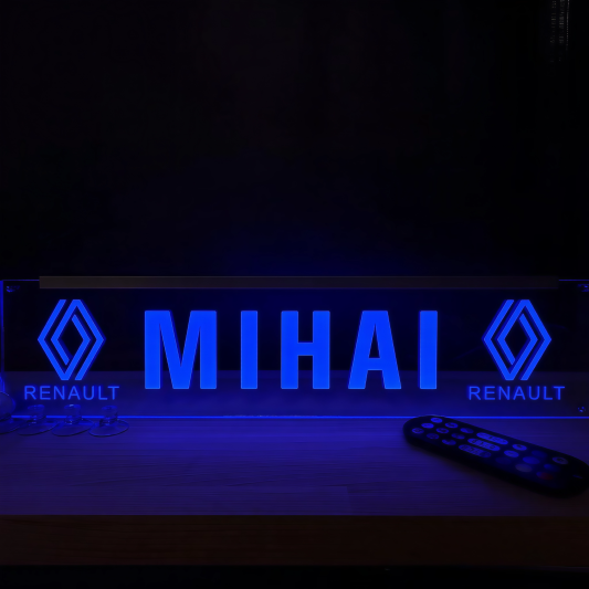 Placheta Tir 52 cm x 12 cm x 5mm cu 4 ventuze – Model Renault