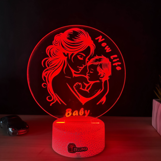 Lampa 3D Mama si Bebelus – New Life Baby