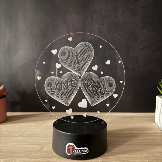 Lampa 3D I Love You – Declaratia Perfecta de Dragoste