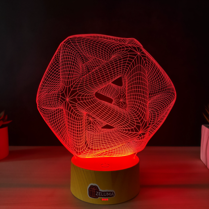 Lampa 3D Abstracta – Infinity Geometry