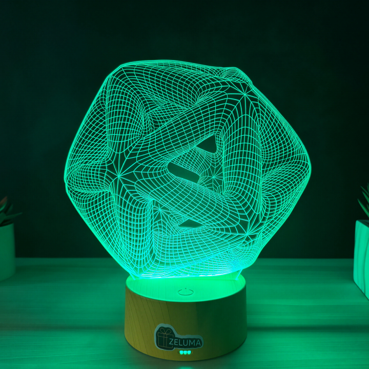 Lampa 3D Abstracta – Infinity Geometry