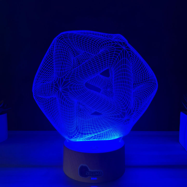 Lampa 3D Abstracta – Infinity Geometry