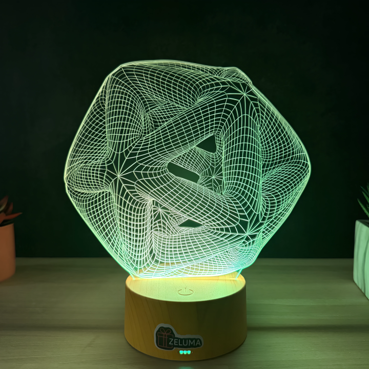 Lampa 3D Abstracta – Infinity Geometry