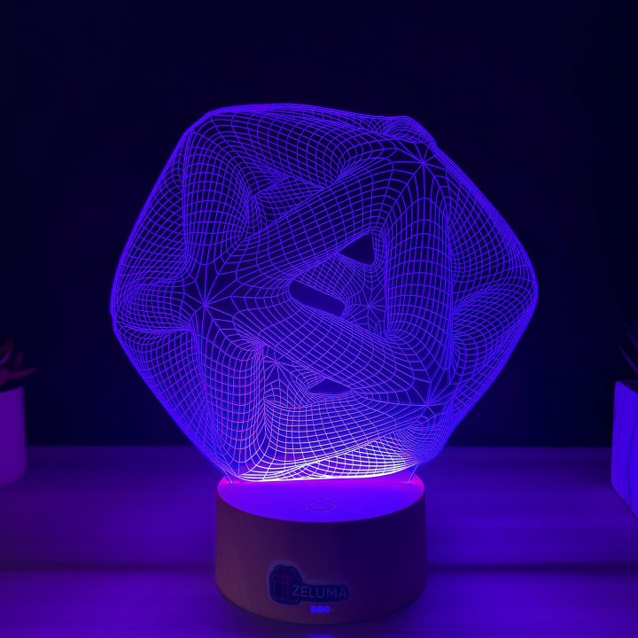 Lampa 3D Abstracta – Infinity Geometry