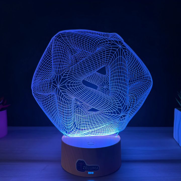 Lampa 3D Abstracta – Infinity Geometry