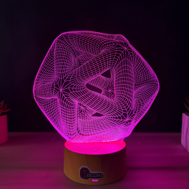 Lampa 3D Abstracta – Infinity Geometry