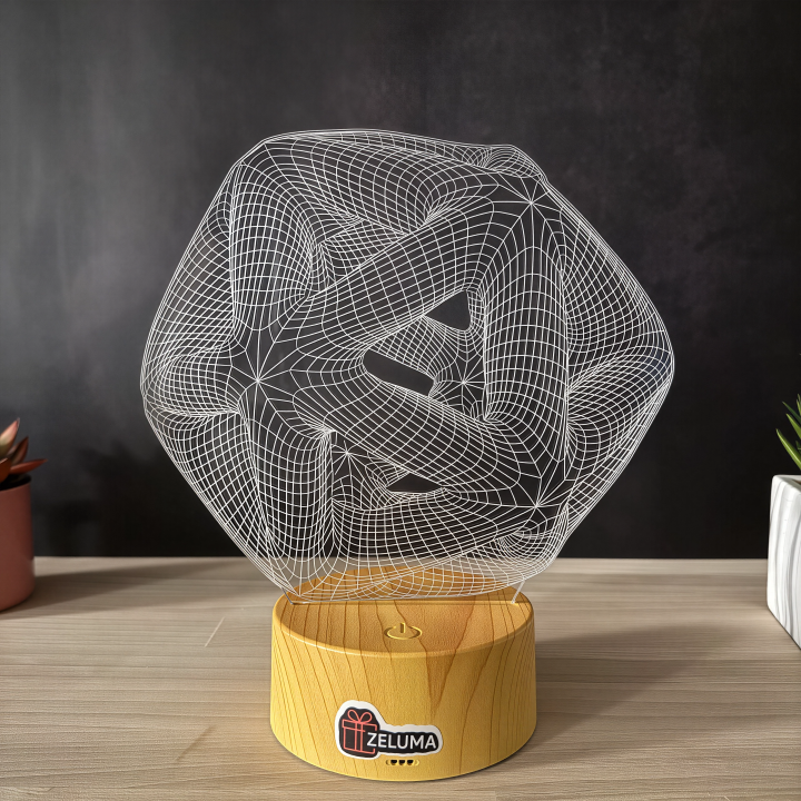 Lampa 3D Abstracta – Infinity Geometry