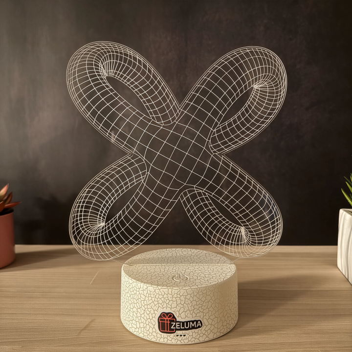 Lampa 3D Abstracta – Infinity Loop