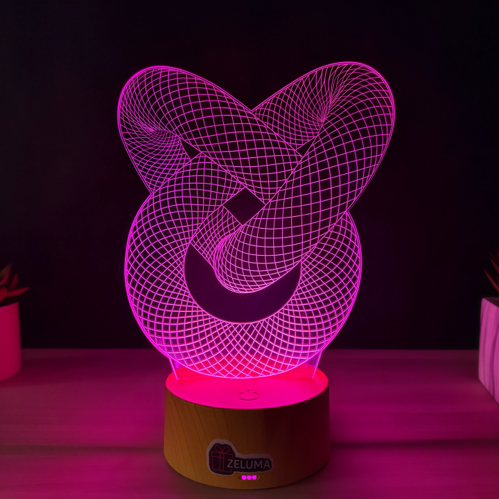 Lampa 3D Abstracta – Infinity Knot