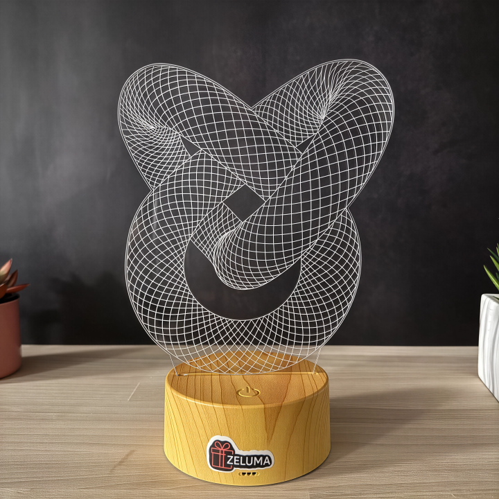 Lampa 3D Abstracta – Infinity Knot