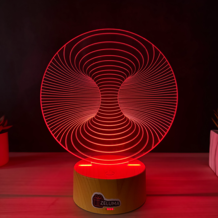 Lampa 3D Abstracta – Infinity Vortex