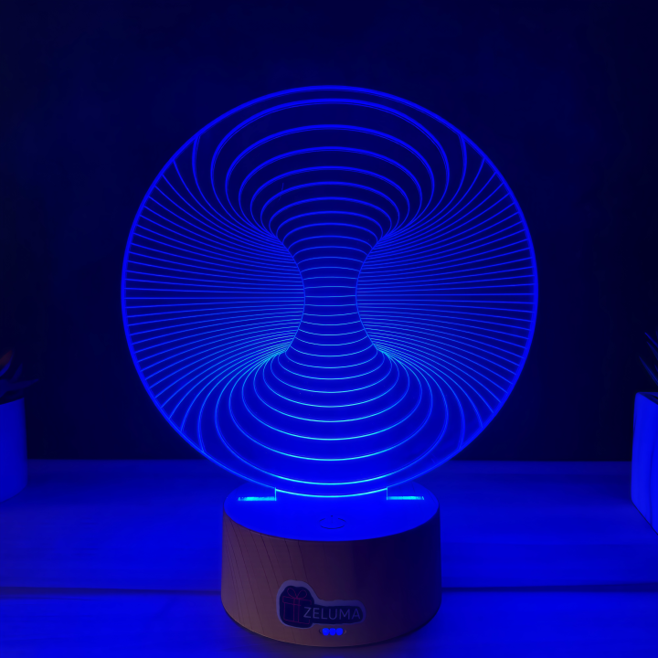 Lampa 3D Abstracta – Infinity Vortex