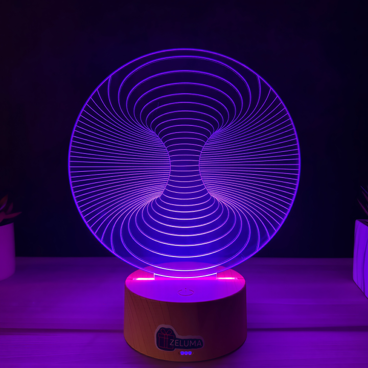 Lampa 3D Abstracta – Infinity Vortex