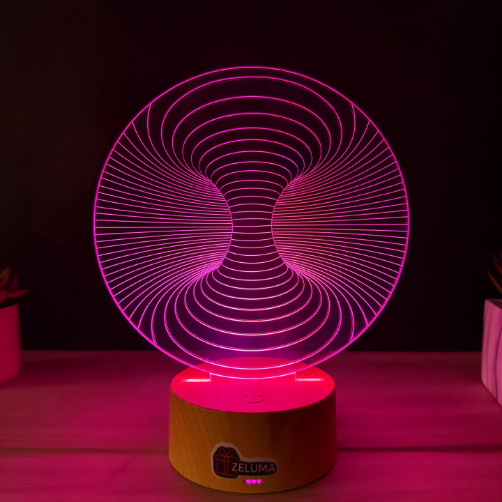Lampa 3D Abstracta – Infinity Vortex