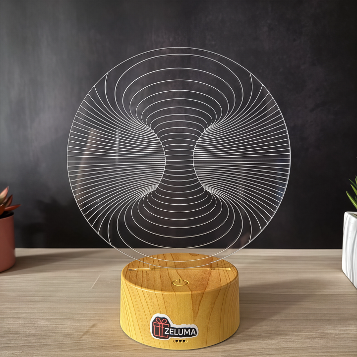 Lampa 3D Abstracta – Infinity Vortex