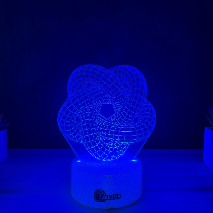 Lampa 3D Abstracta – Illusion Knot