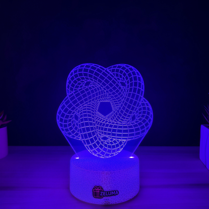 Lampa 3D Abstracta – Illusion Knot