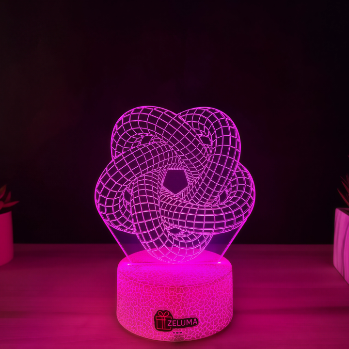 Lampa 3D Abstracta – Illusion Knot