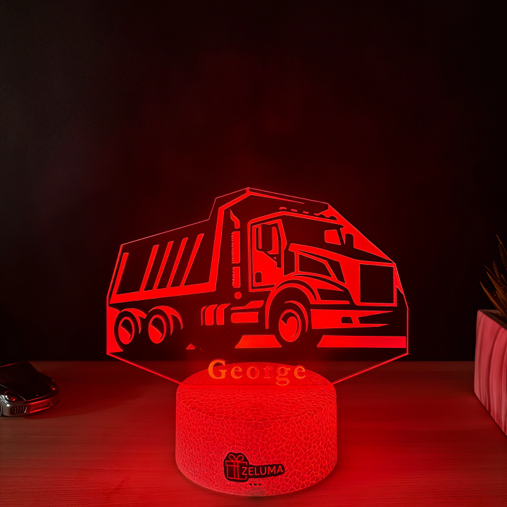 Lampa 3D Personalizata – Basculanta cu Nume