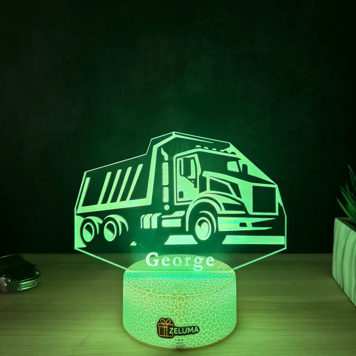 Lampa 3D Personalizata – Basculanta cu Nume