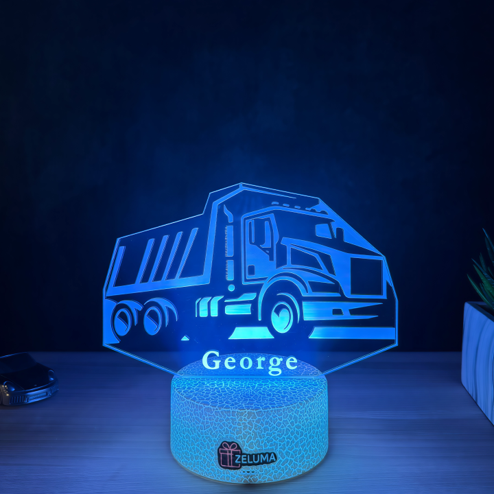 Lampa 3D Personalizata – Basculanta cu Nume