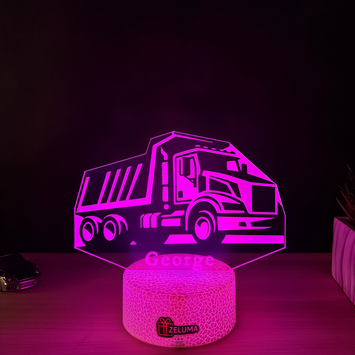 Lampa 3D Personalizata – Basculanta cu Nume