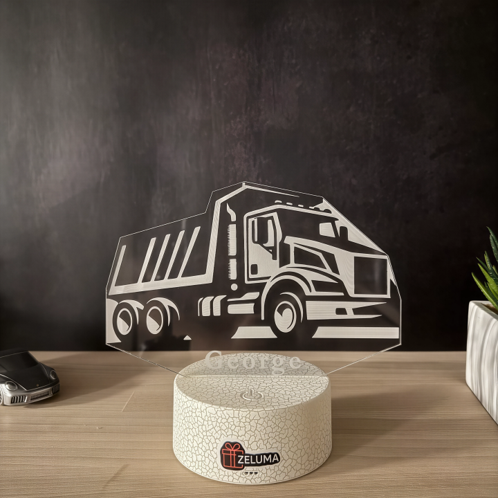 Lampa 3D Personalizata – Basculanta cu Nume