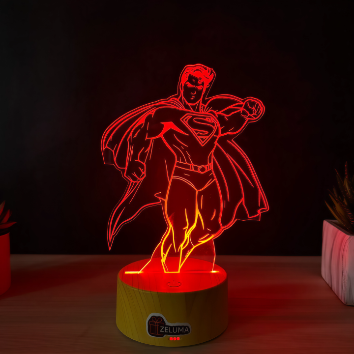Lampa 3D Personalizata – Eroul Superman