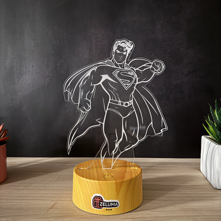 Lampa 3D Personalizata – Eroul Superman