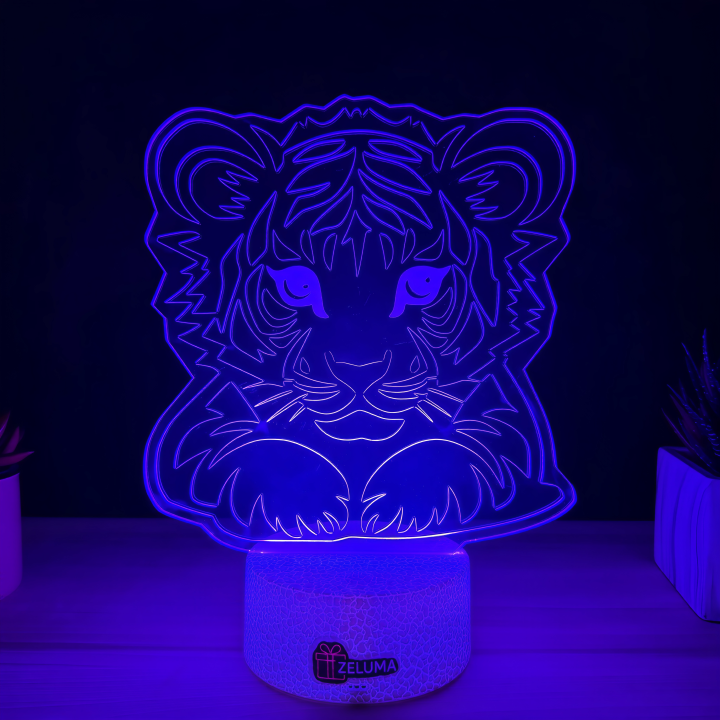 Lampa 3D Personalizata – Pui de Tigru