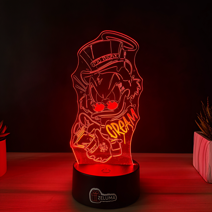 Lampa 3D Personalizata – Scrooge McDuck Graffiti