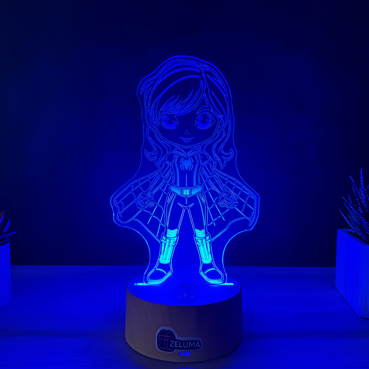 Lampa 3D Personalizata – Super Eroina