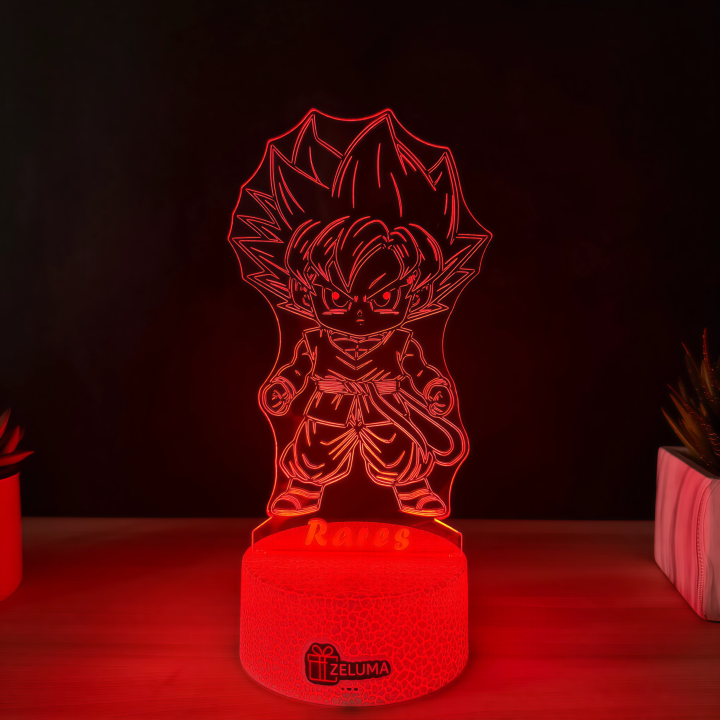 Lampa 3D Personalizata – Super Saiyan