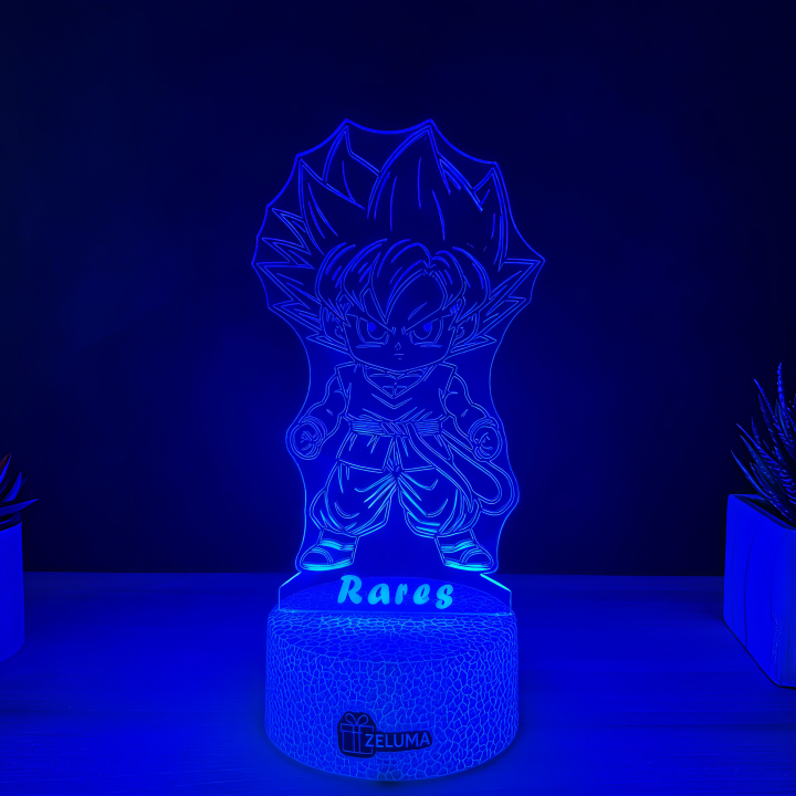 Lampa 3D Personalizata – Super Saiyan