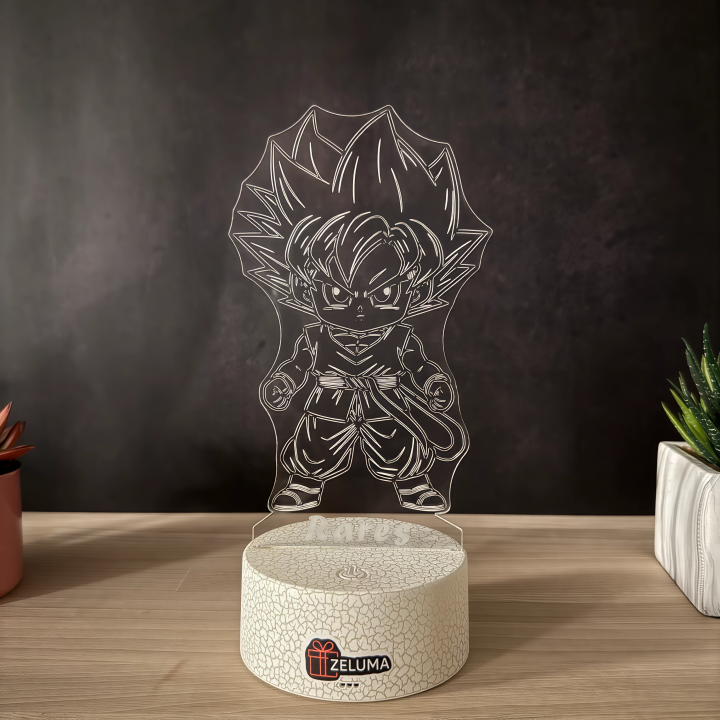 Lampa 3D Personalizata – Super Saiyan